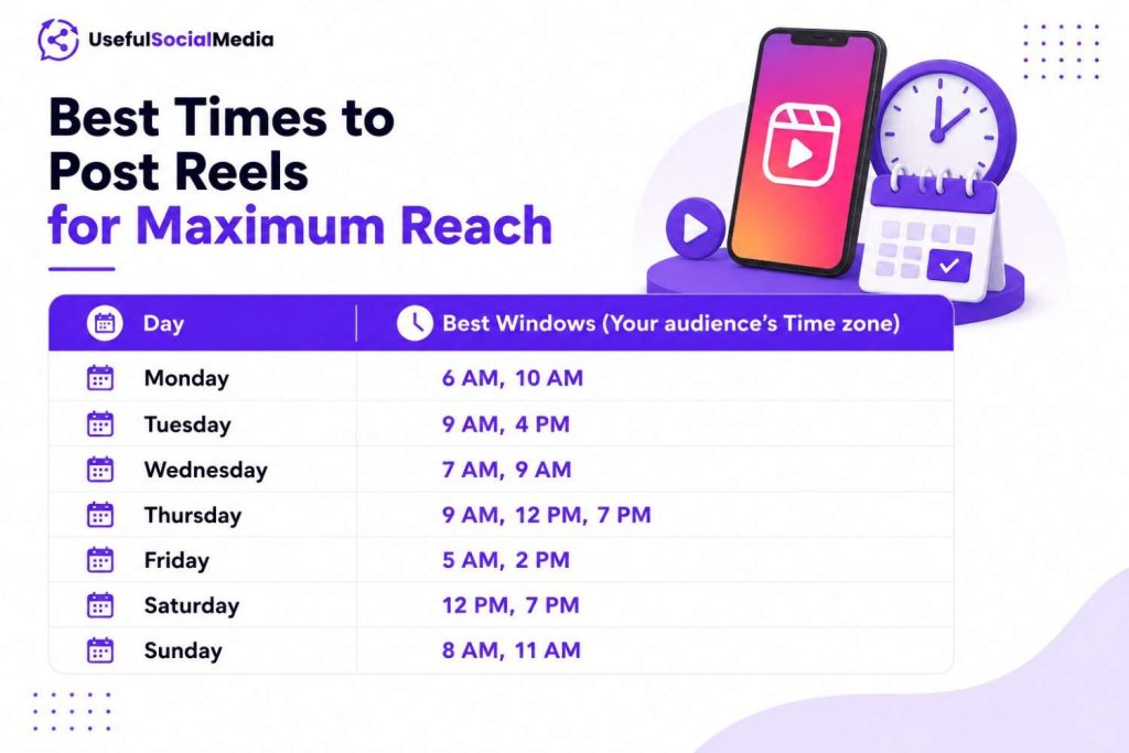 Times To Post Reels for Maximum Reach Times To Post Reels for Maximum Reach