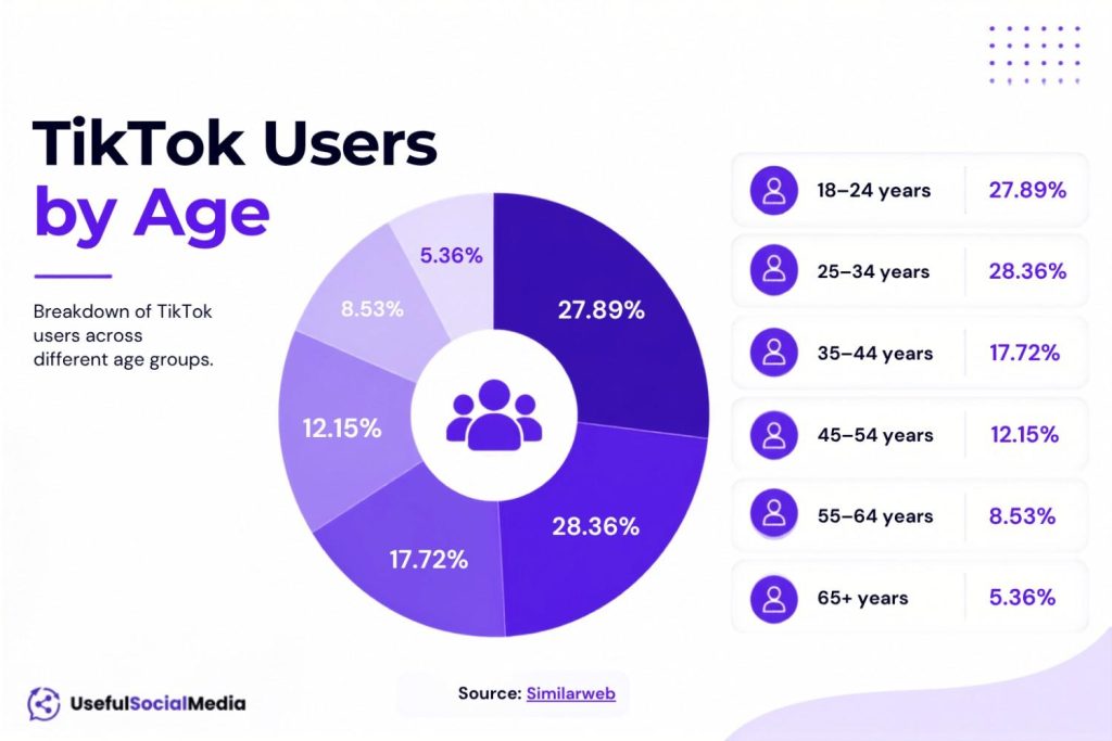 TikTok Users by Age TikTok Users by Age